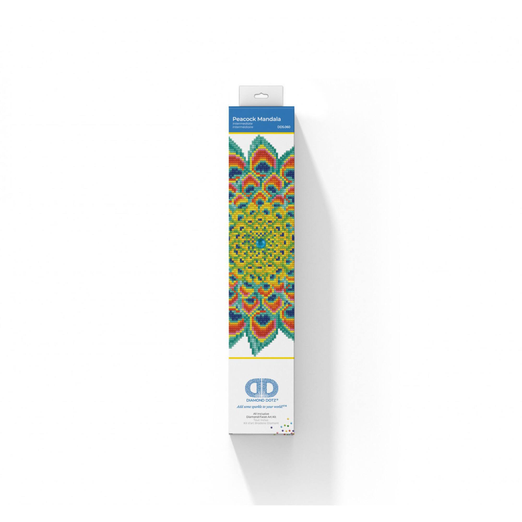 Diamond Dotz® Intermediate Peacock Mandala Diamond Painting Kit